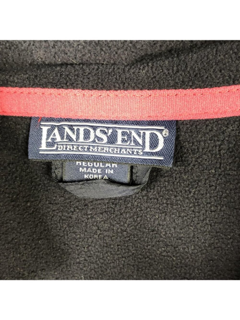 Lands' End Jacket Womens 1X Red Fleece Marinac WindCheck Zip Water Resistant - Picture 5 of 16